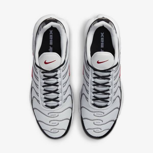 Pánské Tenisky Nike Air Max Plus Šedé Černé Červené | NK537VQU