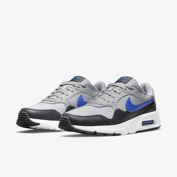 Pánské Tenisky Nike Air Max SC Světle Šedé Tmavě Šedé Bílé Královská Modrá | NK483OWA