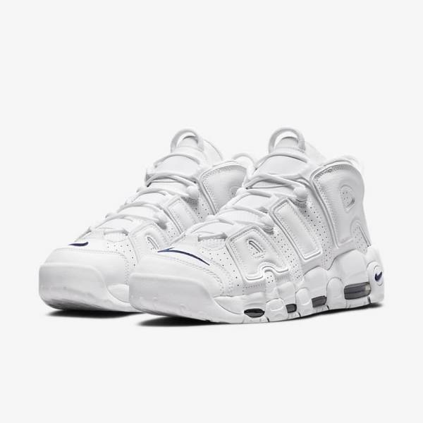 Pánské Tenisky Nike Air More Uptempo 96 Bílé Tmavě Blankyt | NK408OLD