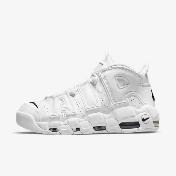 Pánské Tenisky Nike Air More Uptempo 96 Bílé Tmavě Blankyt | NK408OLD