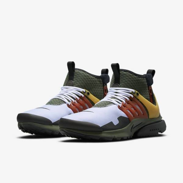 Pánské Tenisky Nike Air Presto Mid Utility Tmavě Šedé Zelene Černé | NK672YMV