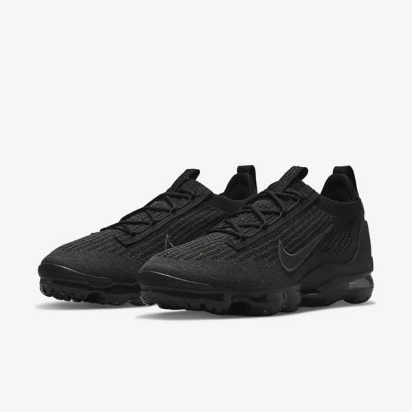 Pánské Tenisky Nike Air VaporMax 2021 FK Černé Tmavě Šedé | NK028NUG