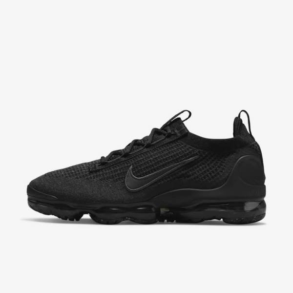 Pánské Tenisky Nike Air VaporMax 2021 FK Černé Tmavě Šedé | NK028NUG