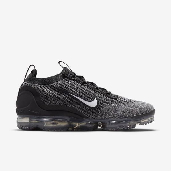 Pánské Tenisky Nike Air VaporMax 2021 FK Černé Bílé Tmavě Šedé Černé | NK538BZT