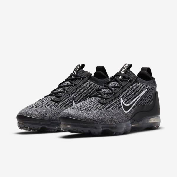 Pánské Tenisky Nike Air VaporMax 2021 FK Černé Bílé Tmavě Šedé Černé | NK538BZT