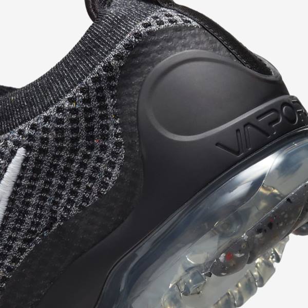 Pánské Tenisky Nike Air VaporMax 2021 FK Černé Bílé Tmavě Šedé Černé | NK538BZT