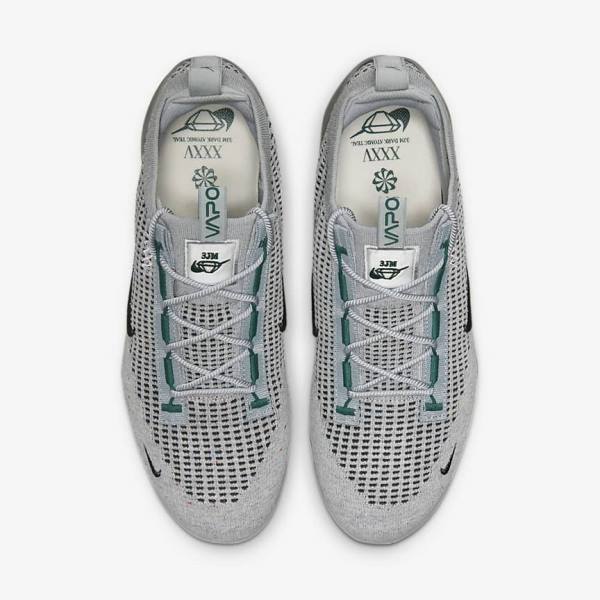 Pánské Tenisky Nike Air VaporMax 2021 FK SE Světle Béžový Metal Stříbrné Tmavě Tyrkysové | NK795ART