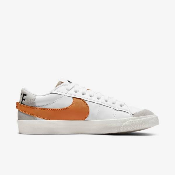 Pánské Tenisky Nike Blazer Low 77 Jumbo Bílé Šedé Oranžové | NK235XOZ