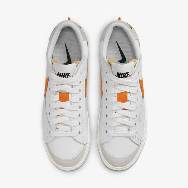 Pánské Tenisky Nike Blazer Low 77 Jumbo Bílé Šedé Oranžové | NK235XOZ