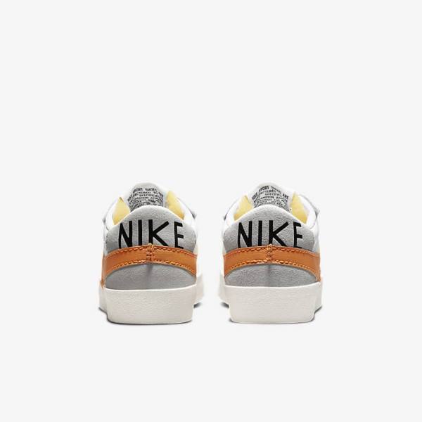 Pánské Tenisky Nike Blazer Low 77 Jumbo Bílé Šedé Oranžové | NK235XOZ