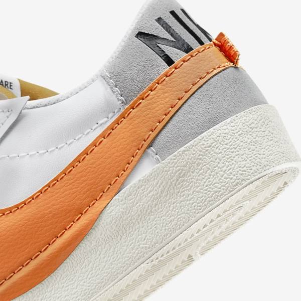 Pánské Tenisky Nike Blazer Low 77 Jumbo Bílé Šedé Oranžové | NK235XOZ