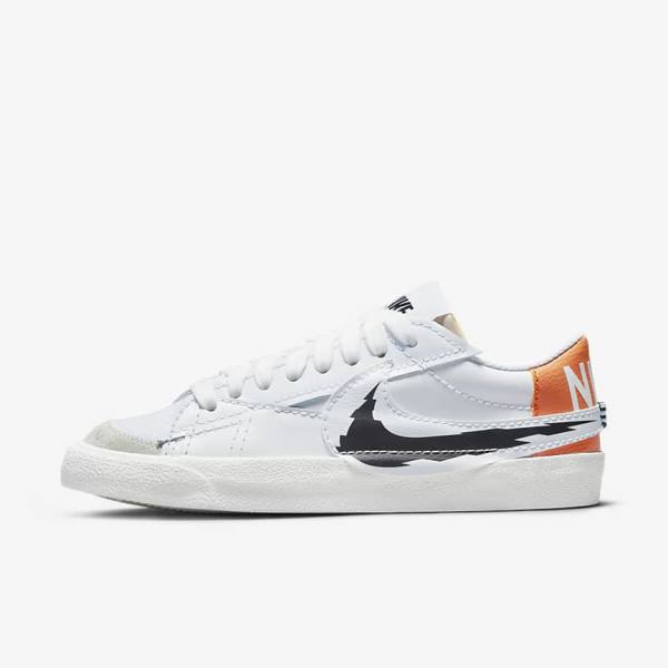 Pánské Tenisky Nike Blazer Low 77 Jumbo Bílé Oranžové Černé | NK872DPZ