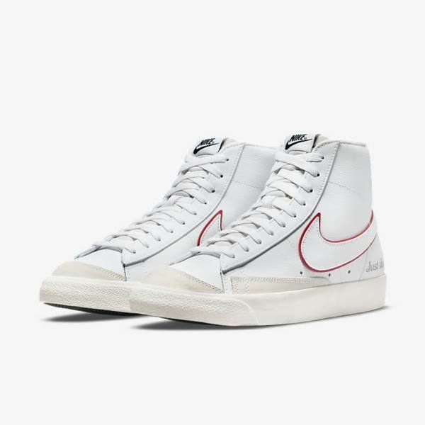 Pánské Tenisky Nike Blazer Mid 77 Bílé Zelene Metal Stříbrné Červené | NK237VEX