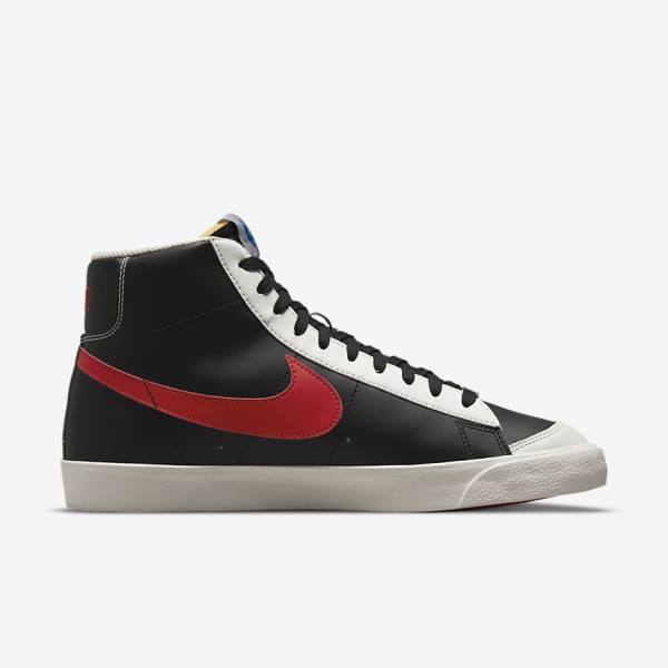 Pánské Tenisky Nike Blazer Mid 77 EMB Červené Černé | NK374NSU