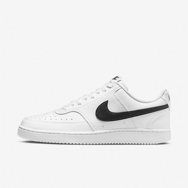 Pánské Tenisky Nike Court Vision Low Next Nature Bílé Černé | NK682HXA