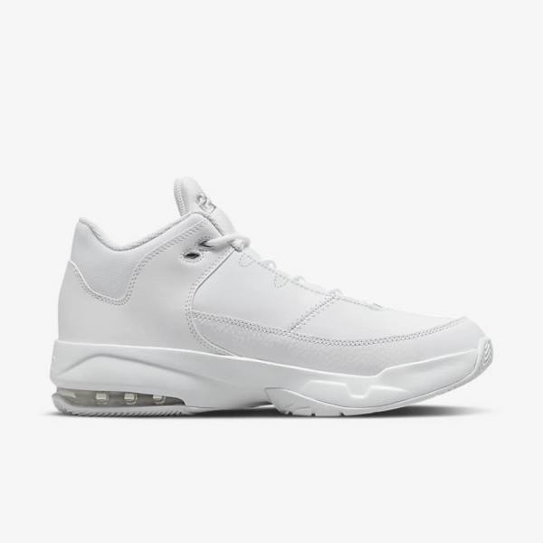 Pánské Tenisky Nike Jordan Max Aura 3 Bílé Metal Stříbrné | NK730GDS