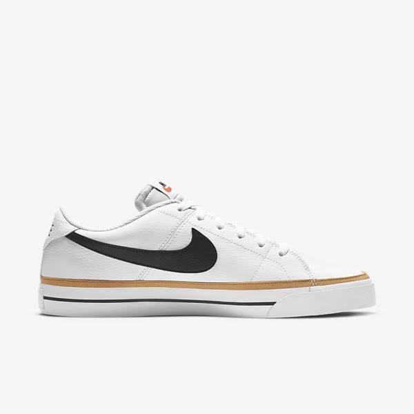 Pánské Tenisky Nike NikeCourt Legacy Bílé Světle Hnědé Černé | NK716BGR