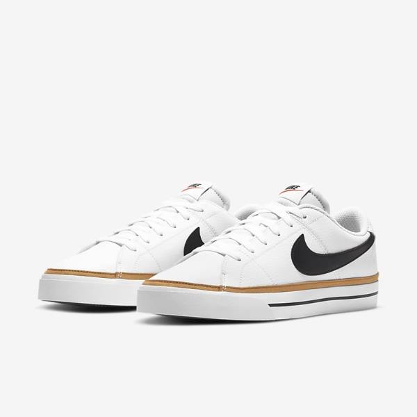 Pánské Tenisky Nike NikeCourt Legacy Bílé Světle Hnědé Černé | NK716BGR