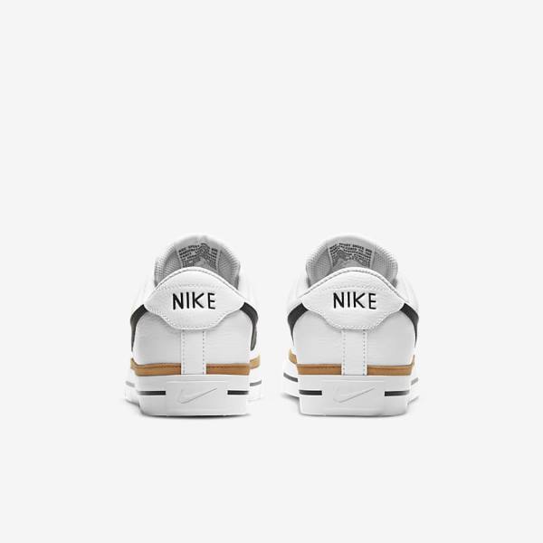 Pánské Tenisky Nike NikeCourt Legacy Bílé Světle Hnědé Černé | NK716BGR