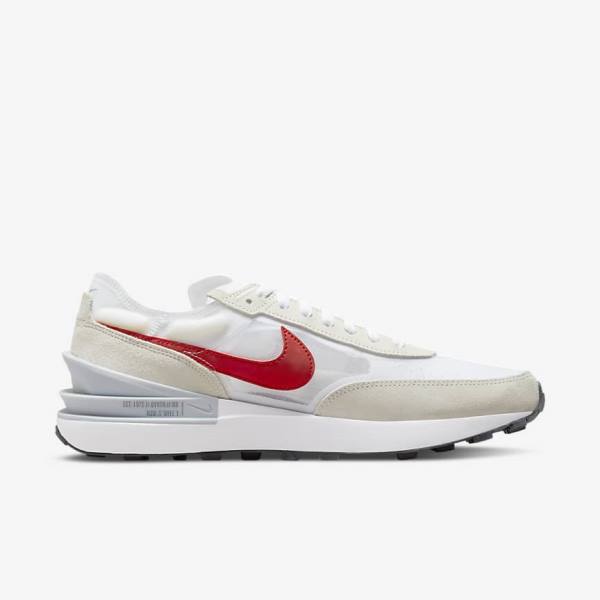 Pánské Tenisky Nike Waffle One Bílé Zelene Metal Stříbrné Červené | NK037JFA