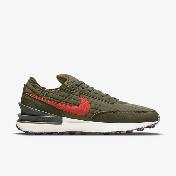 Pánské Tenisky Nike Waffle One Premium Olivy Zelené Černé Oranžové | NK187QCH