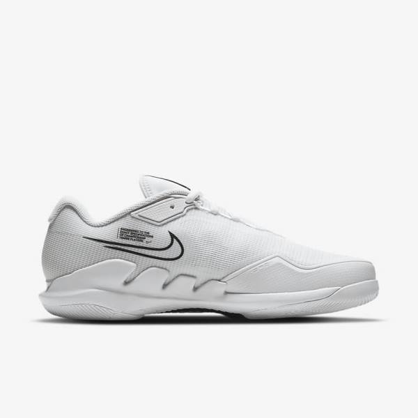 Pánské Tenisové Boty Nike NikeCourt Air Zoom Vapor Pro Hard-Court Bílé Černé | NK394DNU