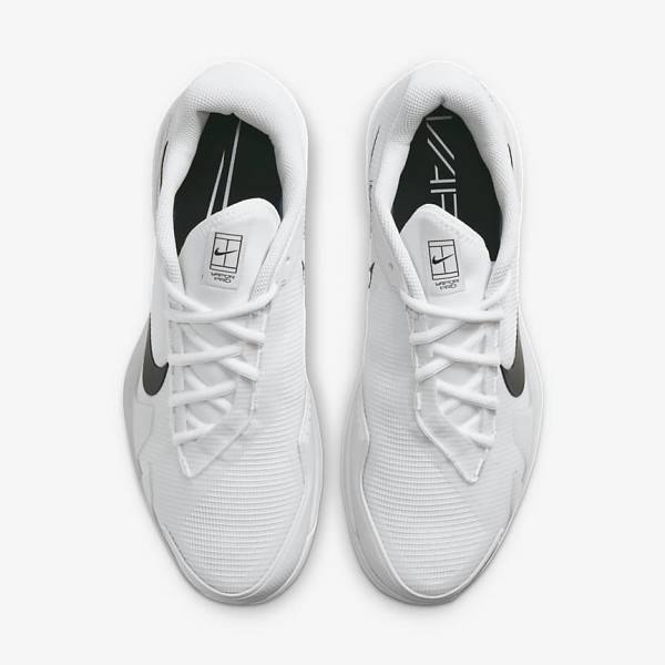 Pánské Tenisové Boty Nike NikeCourt Air Zoom Vapor Pro Hard-Court Bílé Černé | NK394DNU