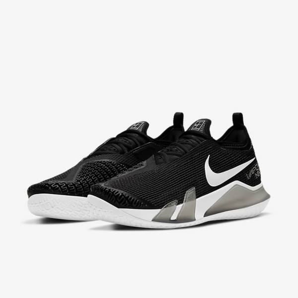 Pánské Tenisové Boty Nike NikeCourt React Vapor NXT Hard-Court Černé Bílé | NK812DJQ