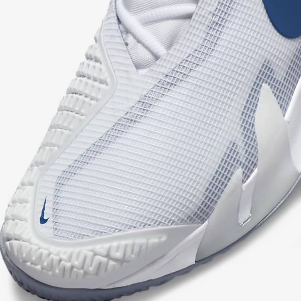 Pánské Tenisové Boty Nike NikeCourt React Vapor NXT Hard-Court Bílé Tmavě Blankyt | NK849ZAN