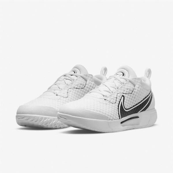 Pánské Tenisové Boty Nike NikeCourt Zoom Pro Hard Court Bílé Černé | NK063RZJ