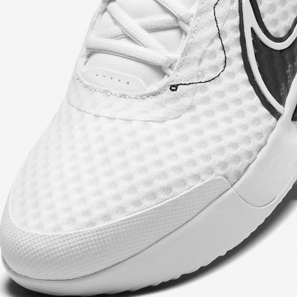 Pánské Tenisové Boty Nike NikeCourt Zoom Pro Hard Court Bílé Černé | NK063RZJ