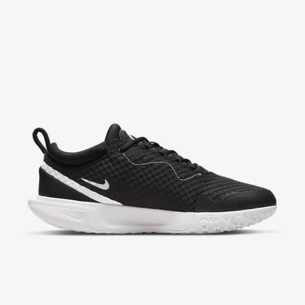 Pánské Tenisové Boty Nike NikeCourt Zoom Pro Hard Court Černé Bílé | NK517VUH