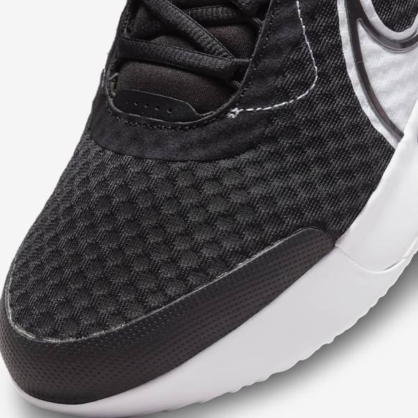 Pánské Tenisové Boty Nike NikeCourt Zoom Pro Hard Court Černé Bílé | NK517VUH