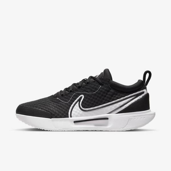 Pánské Tenisové Boty Nike NikeCourt Zoom Pro Hard Court Černé Bílé | NK517VUH