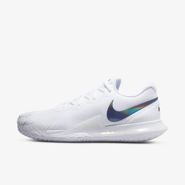 Pánské Tenisové Boty Nike NikeCourt Zoom Vapor Cage 4 Rafa Hard Court Bílé Černé | NK631JUZ