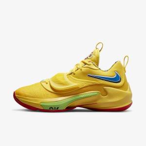 Dámské Basketbalové Boty Nike Zoom Freak 3 Žluté Bílé Červené Černé | NK983XWA