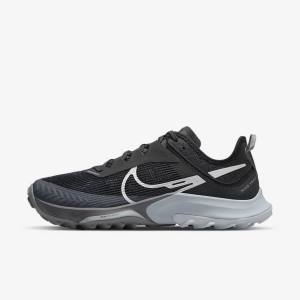 Dámské Běžecké Boty Nike Air Zoom Terra Kiger 8 Trailové Černé Tmavě Šedé Platina | NK590ZBI