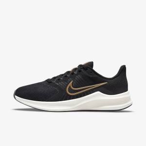 Dámské Běžecké Boty Nike Downshifter 11 Silniční Černé Tmavě Šedé Metal Měď | NK416ETW