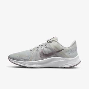 Dámské Běžecké Boty Nike Quest 4 Premium Silniční Černé Růžové Tmavě Šedé Bílé | NK371BKZ