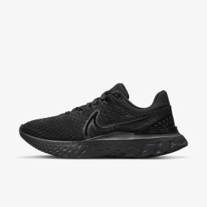 Dámské Běžecké Boty Nike React Infinity Run Flyknit 3 Silniční Černé | NK739XTR