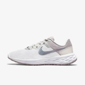 Dámské Běžecké Boty Nike Revolution 6 Next Nature Premium Silniční Bílé Šedé | NK962JOC