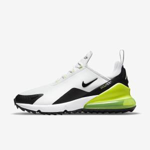 Dámské Golfové Boty Nike Air Max 270 G Bílé Černé | NK405IMG