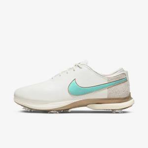 Dámské Golfové Boty Nike Air Zoom Victory Tour 2 Bílé Světle Hnědé Tyrkysové | NK534MDB