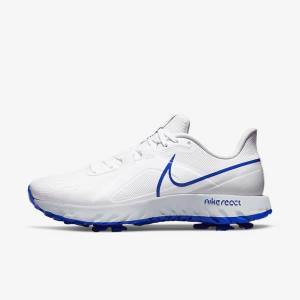 Dámské Golfové Boty Nike React Infinity Pro Bílé Platina Blankyt | NK271JAV