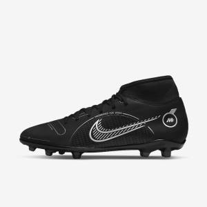 Dámské Kopačky Nike Mercurial Superfly 8 Club MG Multi-Grounds Černé Šedé Metal Stříbrné | NK467OHY