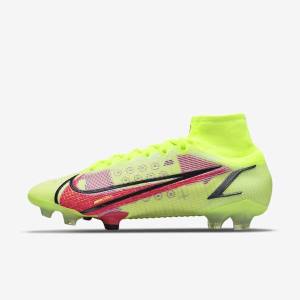 Dámské Kopačky Nike Mercurial Superfly 8 Elite FG Firm-Grounds Černé Světle Červené | NK640AGX