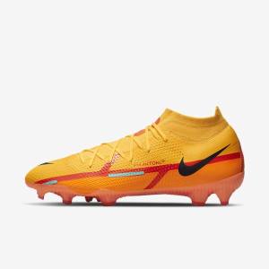 Dámské Kopačky Nike Phantom GT2 Pro Dynamic Fit FG Firm-Ground Oranžové Světle Červené Černé | NK467MOL