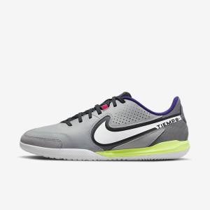 Dámské Kopačky Nike Tiempo Legend 9 Academy IC Indoor-Court Světle Šedé Bílé | NK897LWF