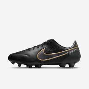 Dámské Kopačky Nike Tiempo Legend 9 Pro FG Firm-Ground Černé Tmavě Šedé Metal Zlaté Metal Tmavě Šedé | NK076XER