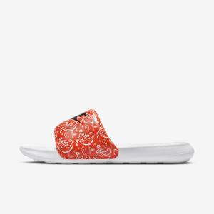 Dámské Pantofle Nike Victori One Print Oranžové Bílé Černé | NK394FXL